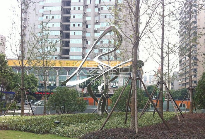 湖北武漢不銹鋼飄帶雕��?.jpg