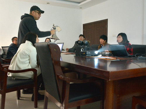 河北美國客戶來我公司進行項目洽談