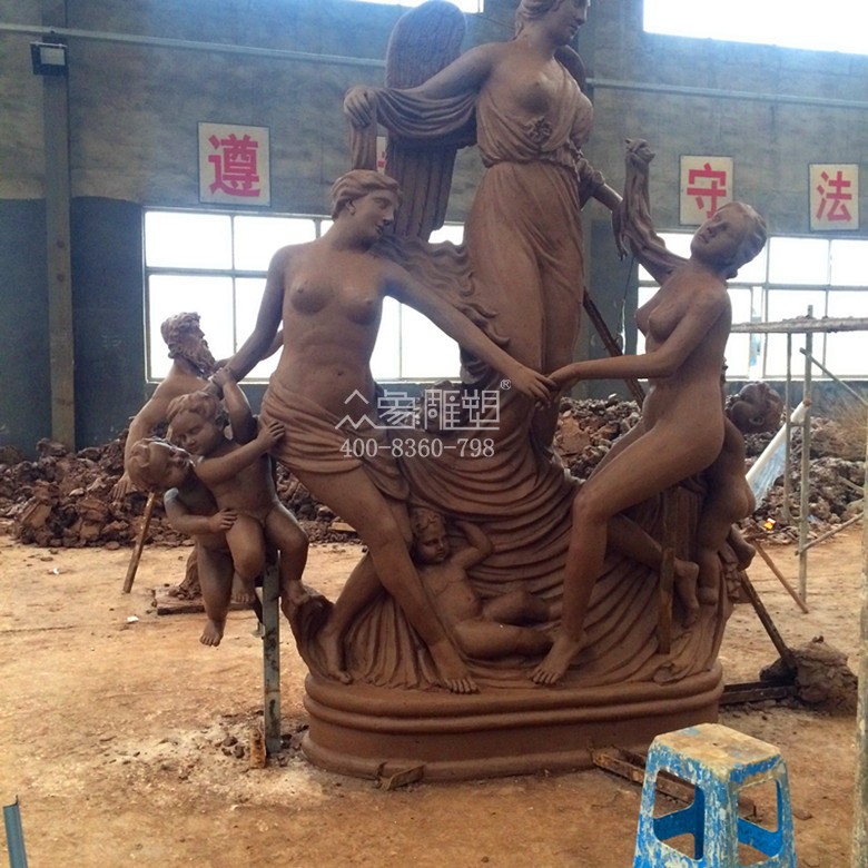 常州環球港歐式人物雕像