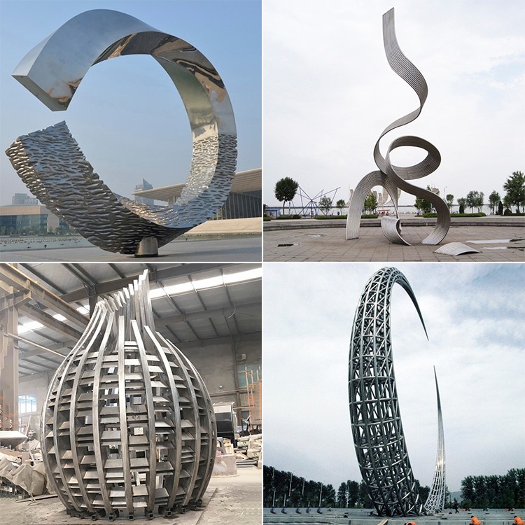 瀘水眾象雕塑 · 不銹鋼雕塑，圓雕的制作流程